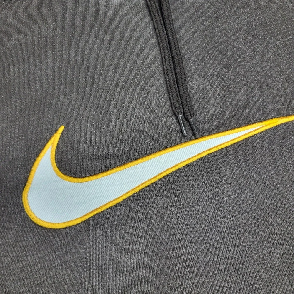 VTG Nike Athletic Dept Brown Pullover Hoodie XL Embroidered Swoosh Sportswear